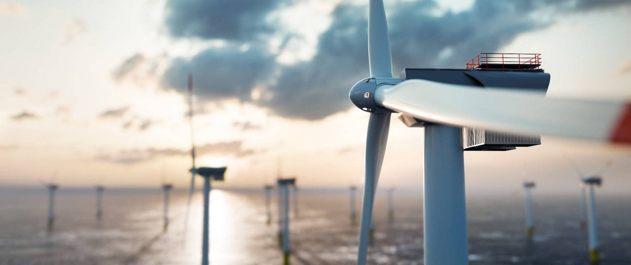 ROHACRYL structural foam core used in offshore wind turbine composite applications.