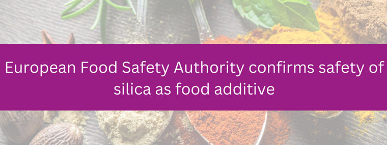 Silica is safe in food