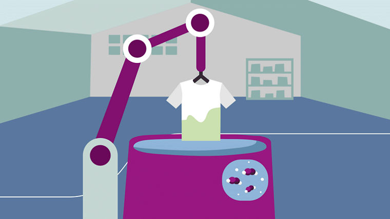 Industrial laundries use peracetic acid to disinfect laundry efficiently, even at low temperatures.