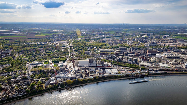 Luftbild Standort Wesseling April 2025, Areal view of the Wesseling site in April 2025