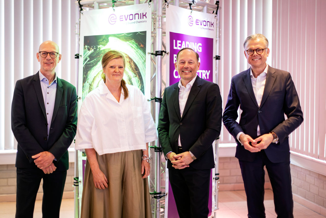 Left to right: Ivan Pelgrims, Lieve De Bock, Thomas Wessel and Heiko Mennerich