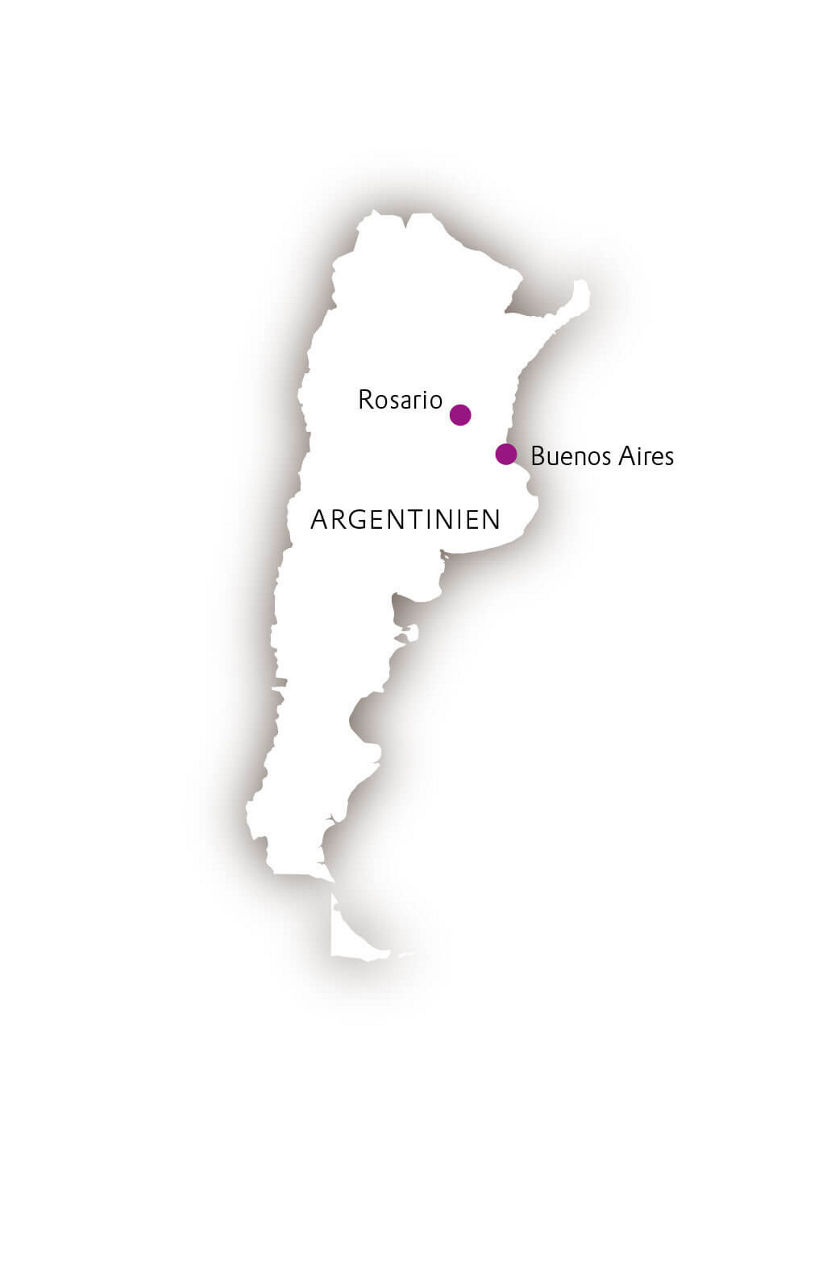 Karte von Argentinien