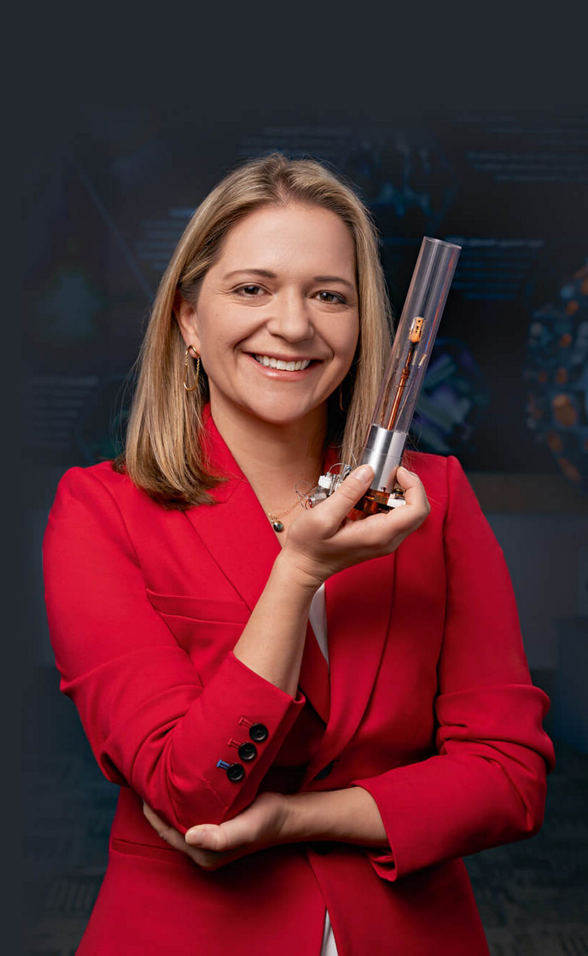 Dr. Andrea „Annie“ Kritcher ist Kerntechnikerin und Physikerin an der National Ignition Faculty des Lawrence Livermore National Laboratory in Kalifornien. Für das Experiment im Dezember 2022 hat sie die Kapsel mit dem Brennstoff aus Deuterium und Tritium entworfen.