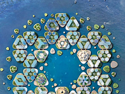 Im dicht besiedelten Südkorea sind Grundstücke knapp. Vor der Hafenmetropole Busan soll jetzt eine schwimmende Stadt für 12.000 Einwohner entstehen.