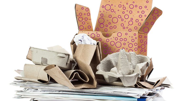 Higher paper quality through the use of hydrogen peroxide in paper recycling