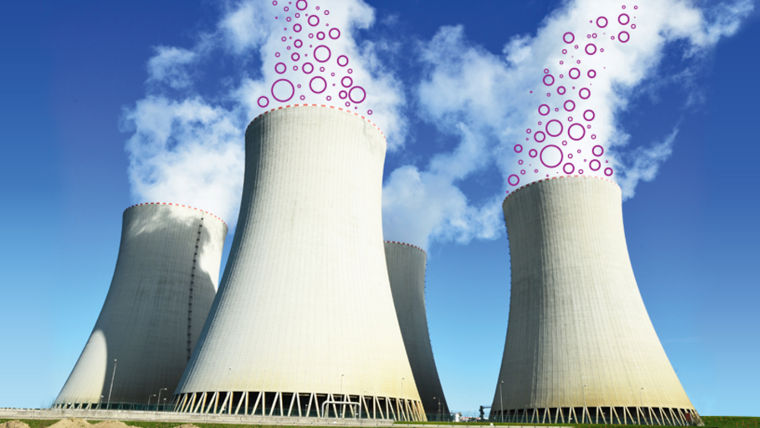 Peracetic acid solutions can be used in cooling towers.