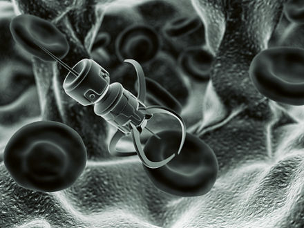 Computeranimation eines Nanobots.