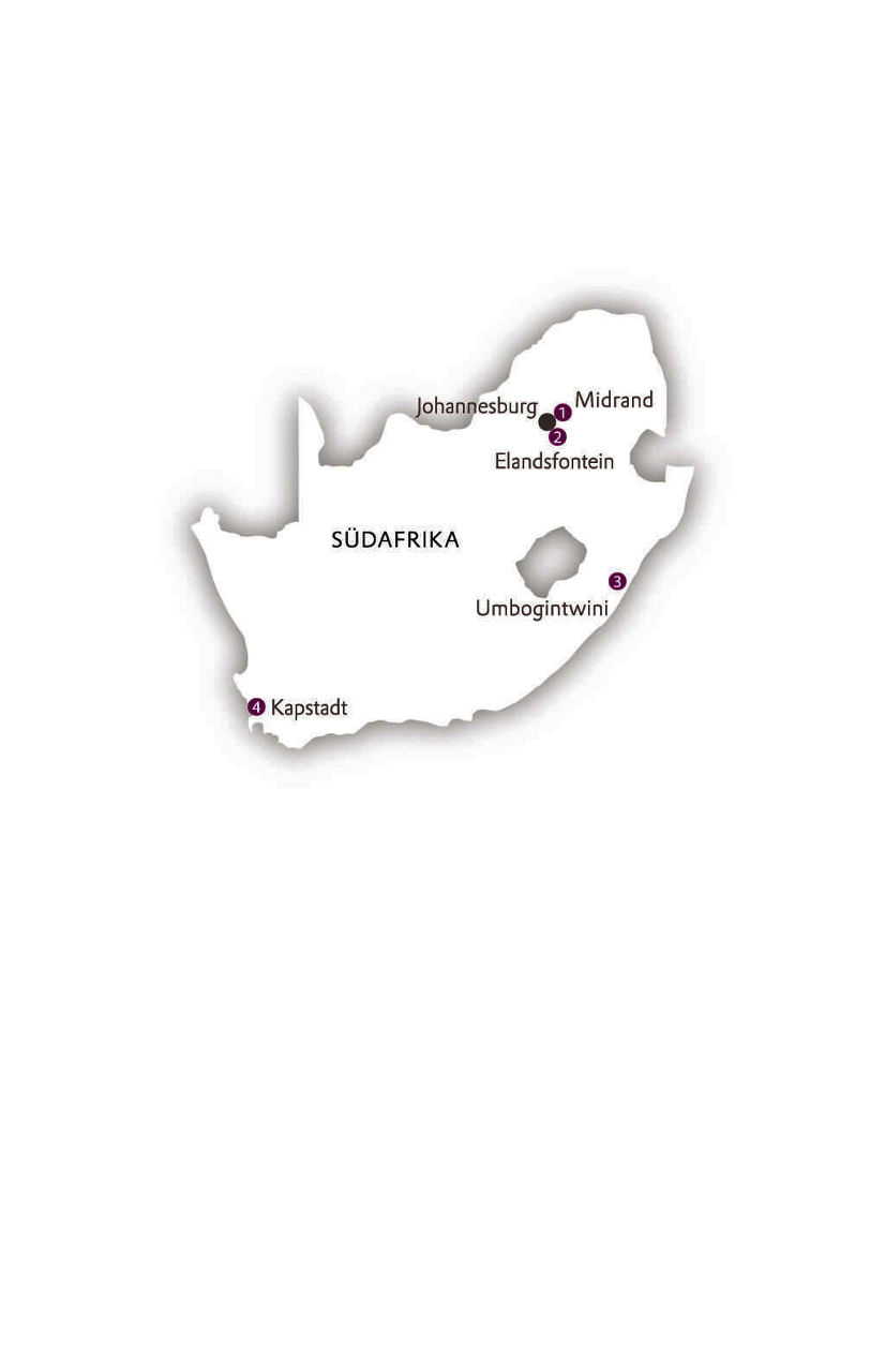 Karte Südafrika 
