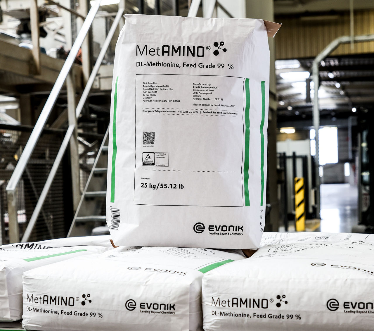 Evonik’s new 25-kilogram paper bag for MetAMINO® 