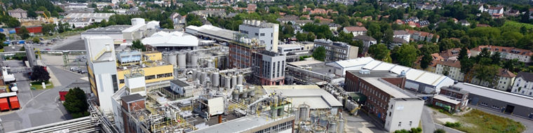 Luftaufnahme vom Evonik-Werk in Witten