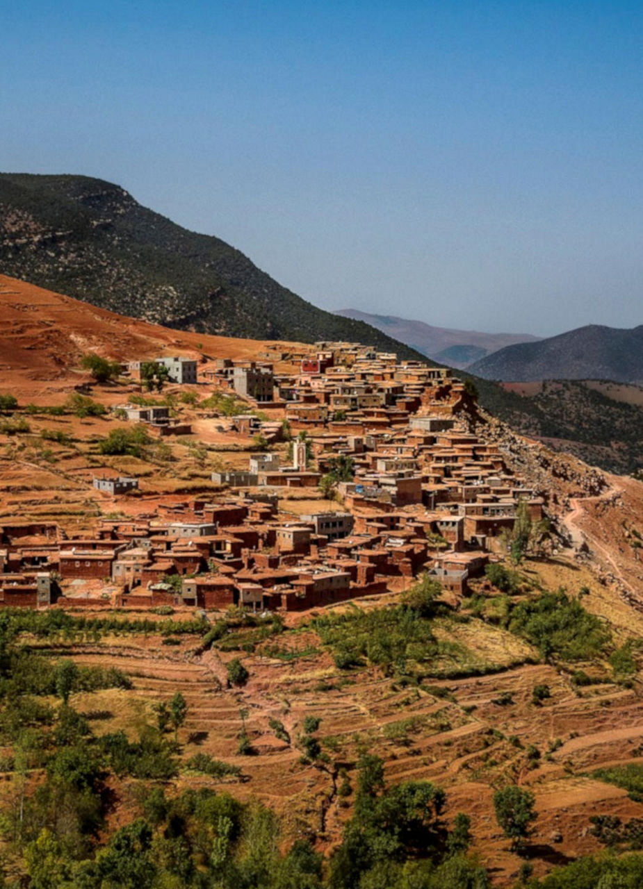 Atlas Mountains and Village