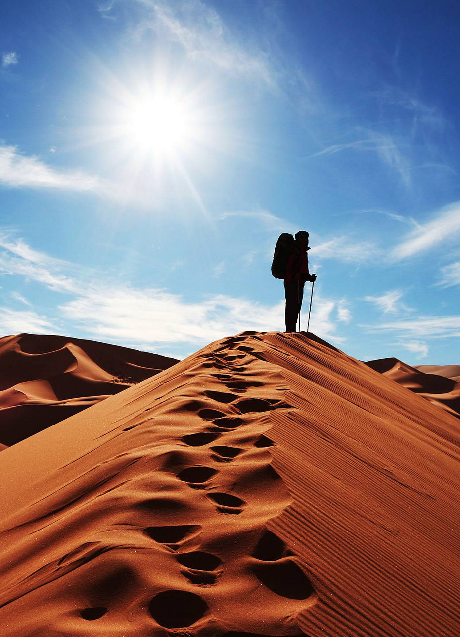 Randonnée dans les dunes de sable