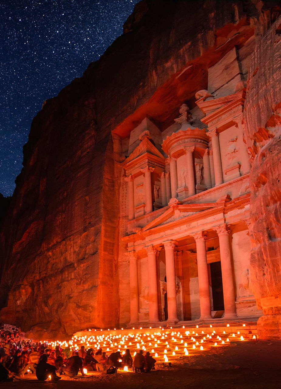 Petra by night