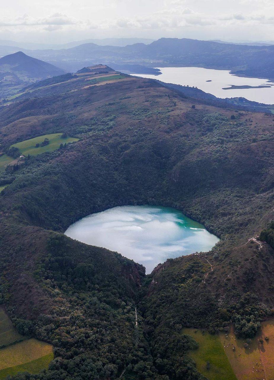 Small mountain lake