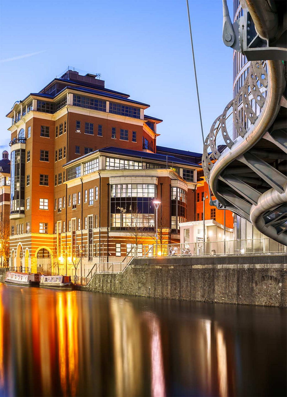 Valentine Bridge und Ufer von Bristol
