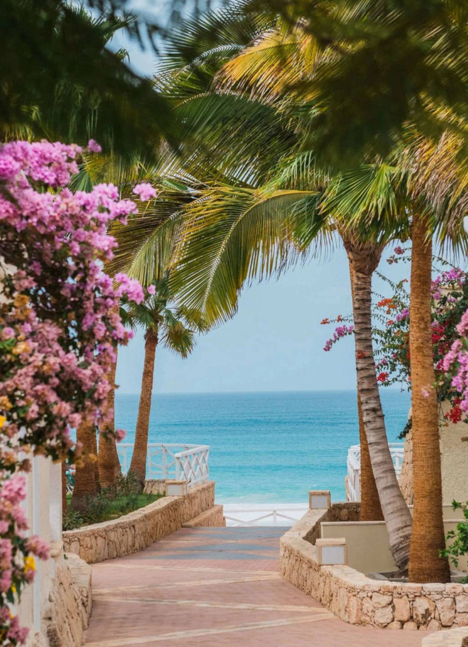 Vue sur la plage