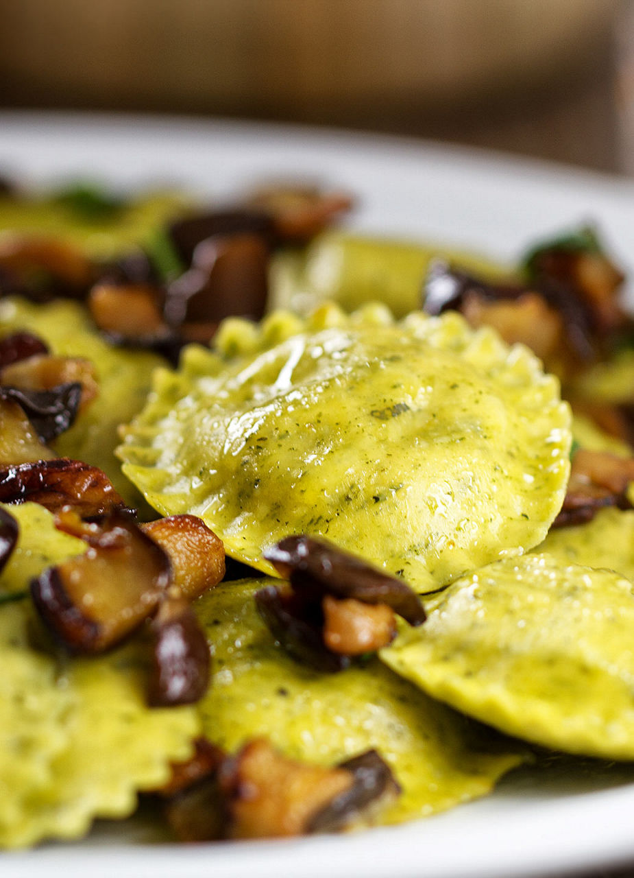 Aubergine Ravioli