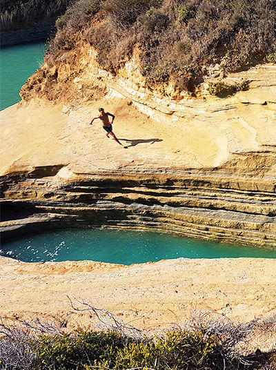 Jumping from Cliff