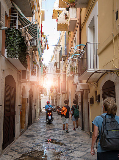 Narrow alley in Bari
