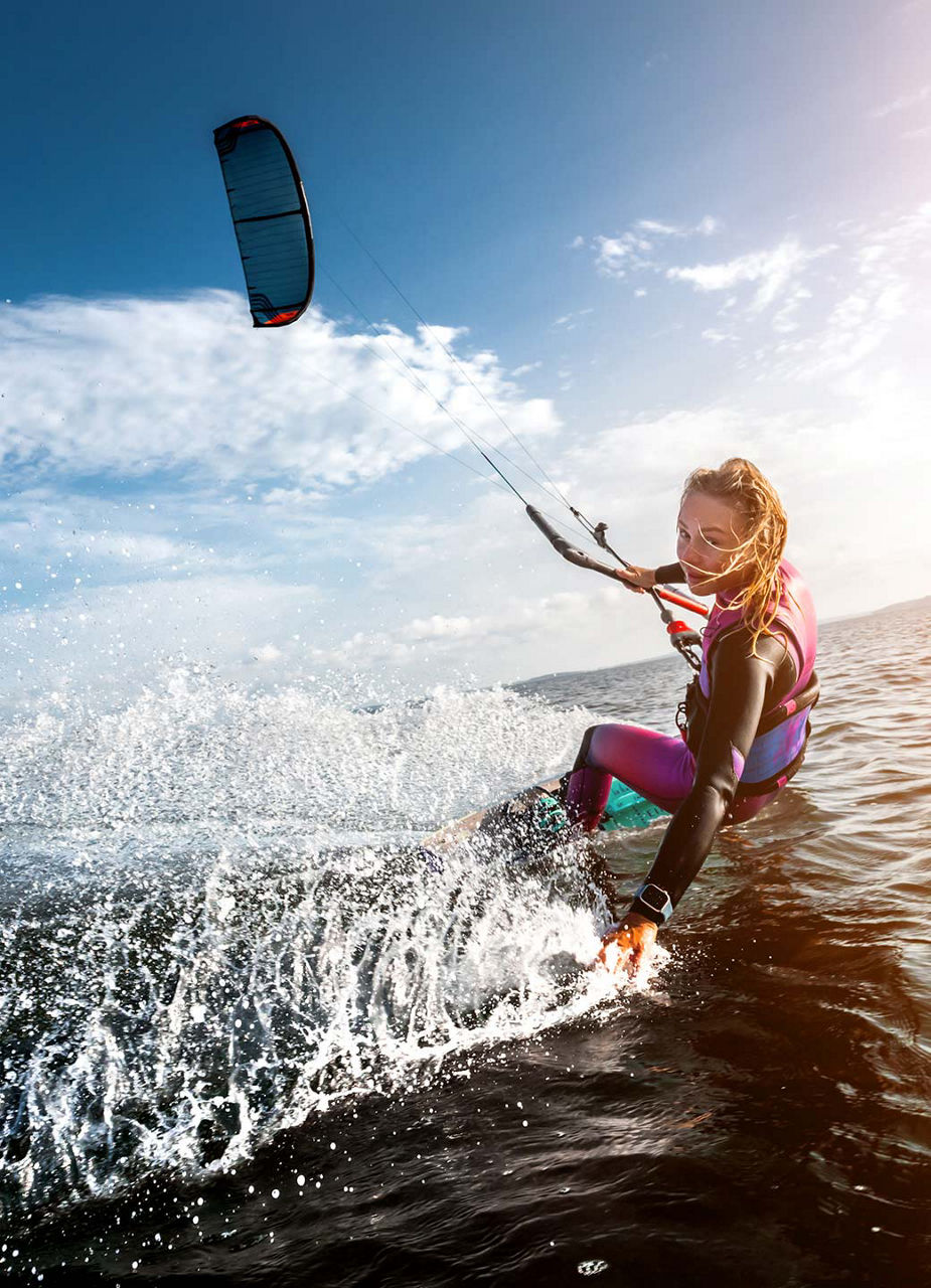 Kite-Surferin