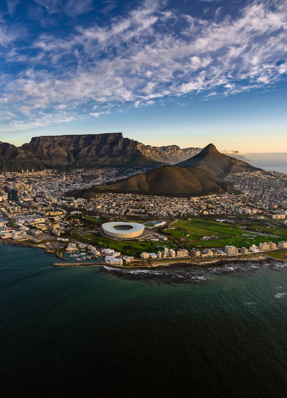 View of Table Mountain and Lions Head