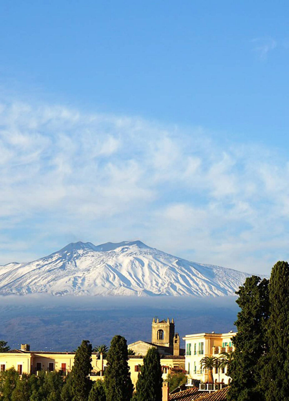 Mount Etna Dominates the Landscape around Catania