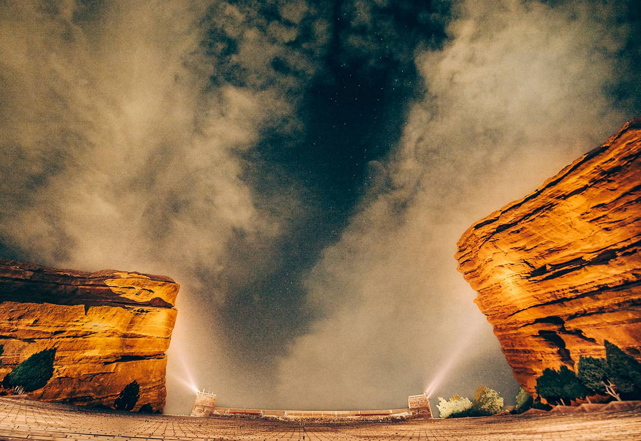 Amphitheater, nestled among massive rocks