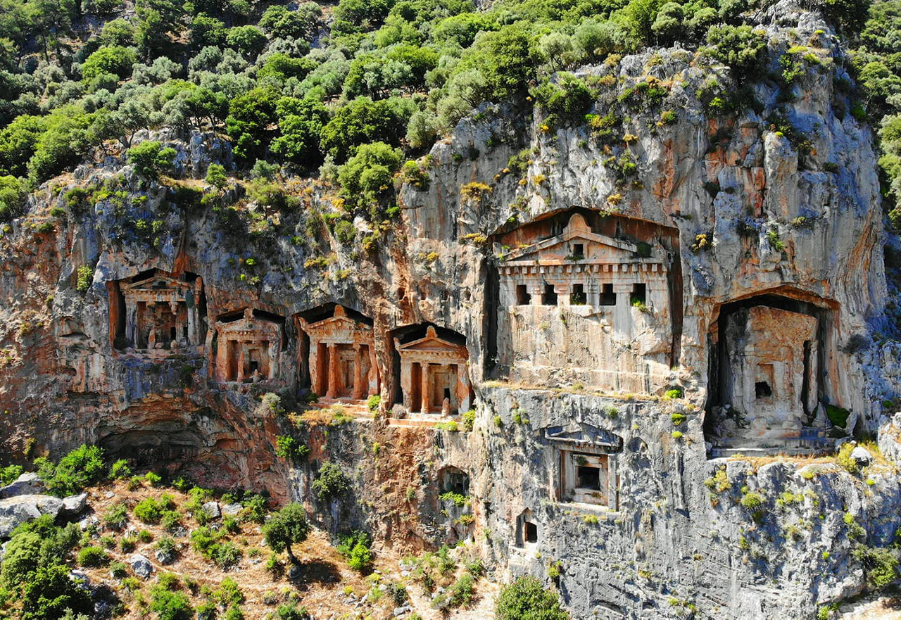 Lycian Tombs of ancient Kaunos city