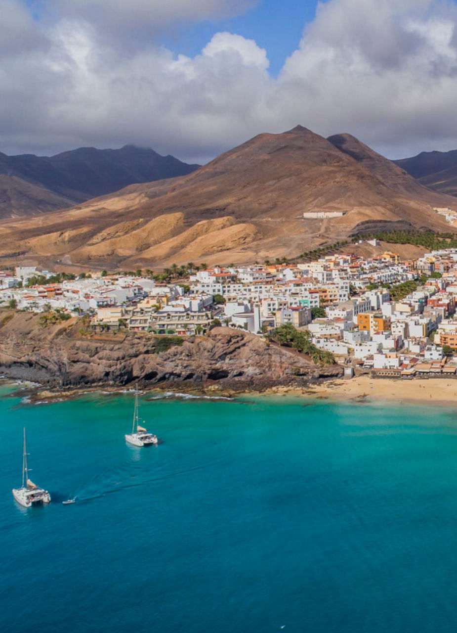 The pretty harbour town Morro Jable