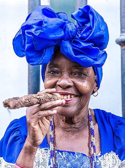 Old Lady with Cigar