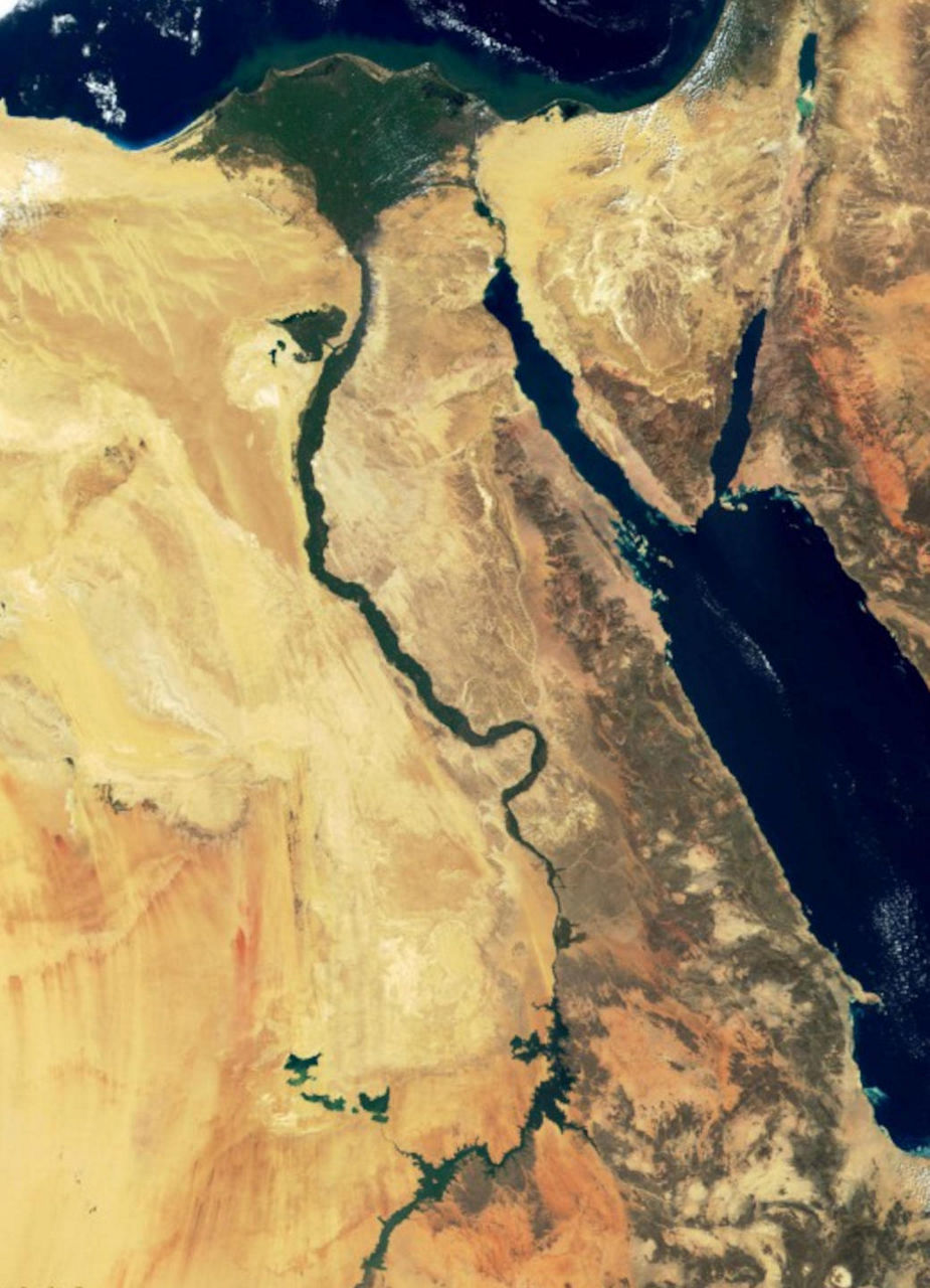 Satellite View of Egypt