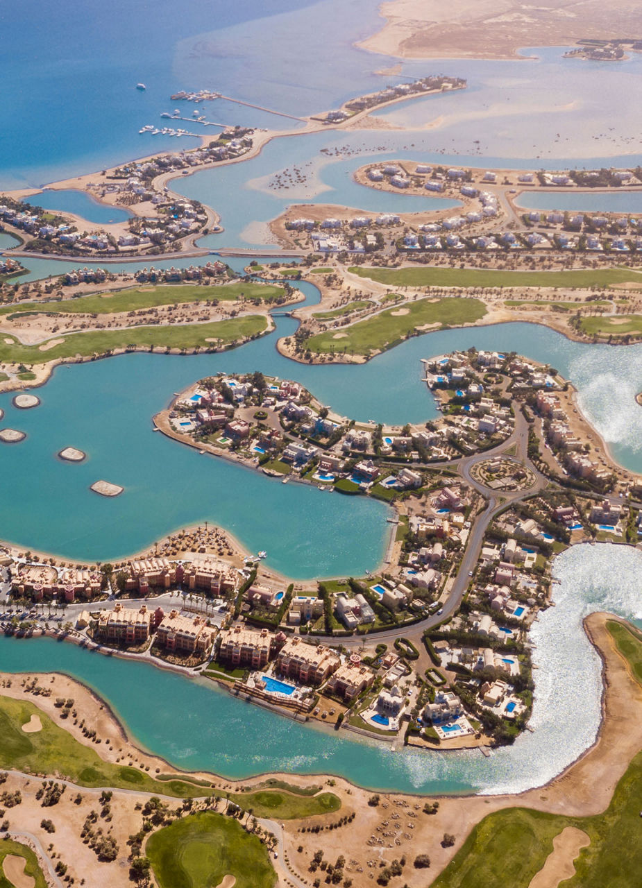 Aerial View of El Gouna