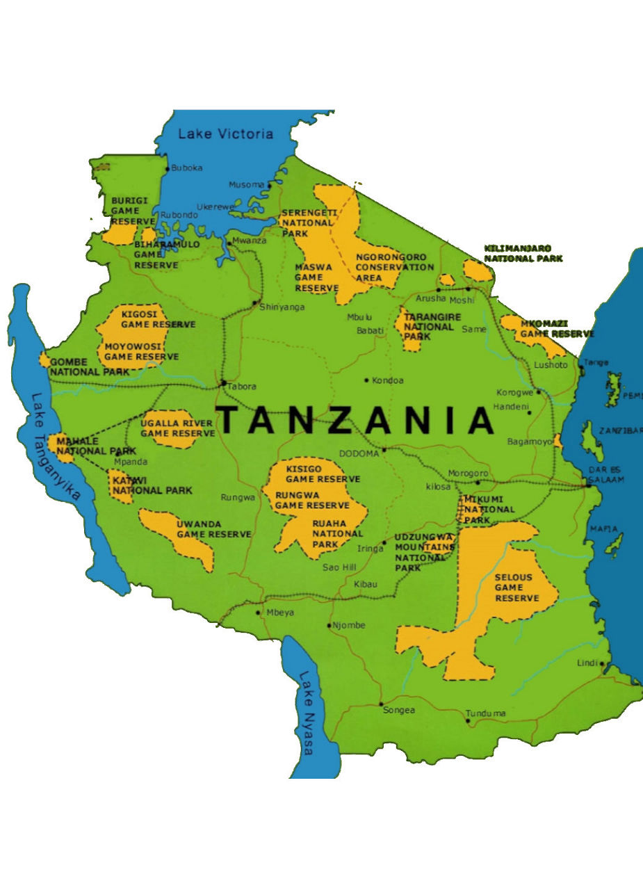 Map of Tanzania