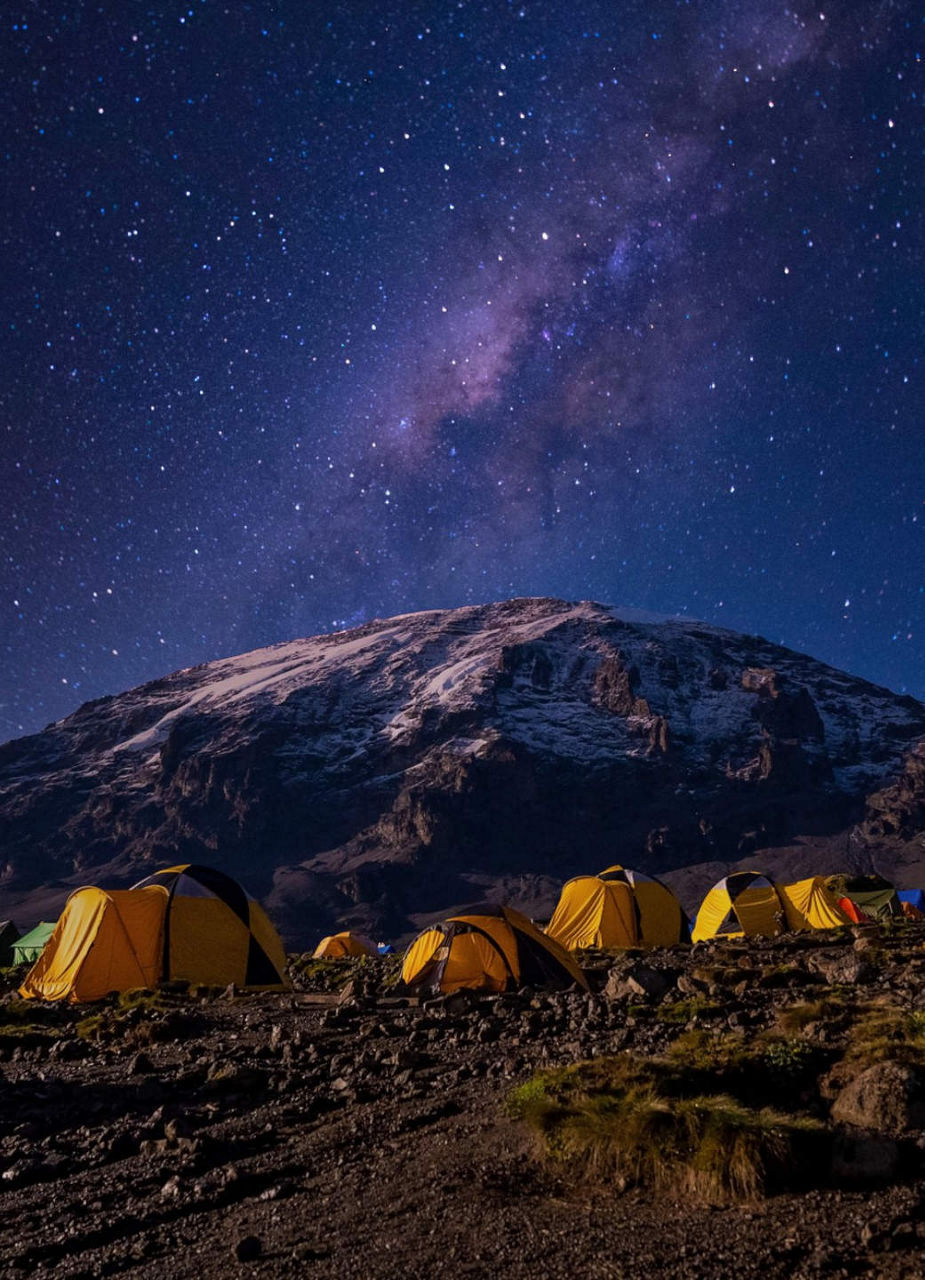 Pitched Tents, Kilimanjaro