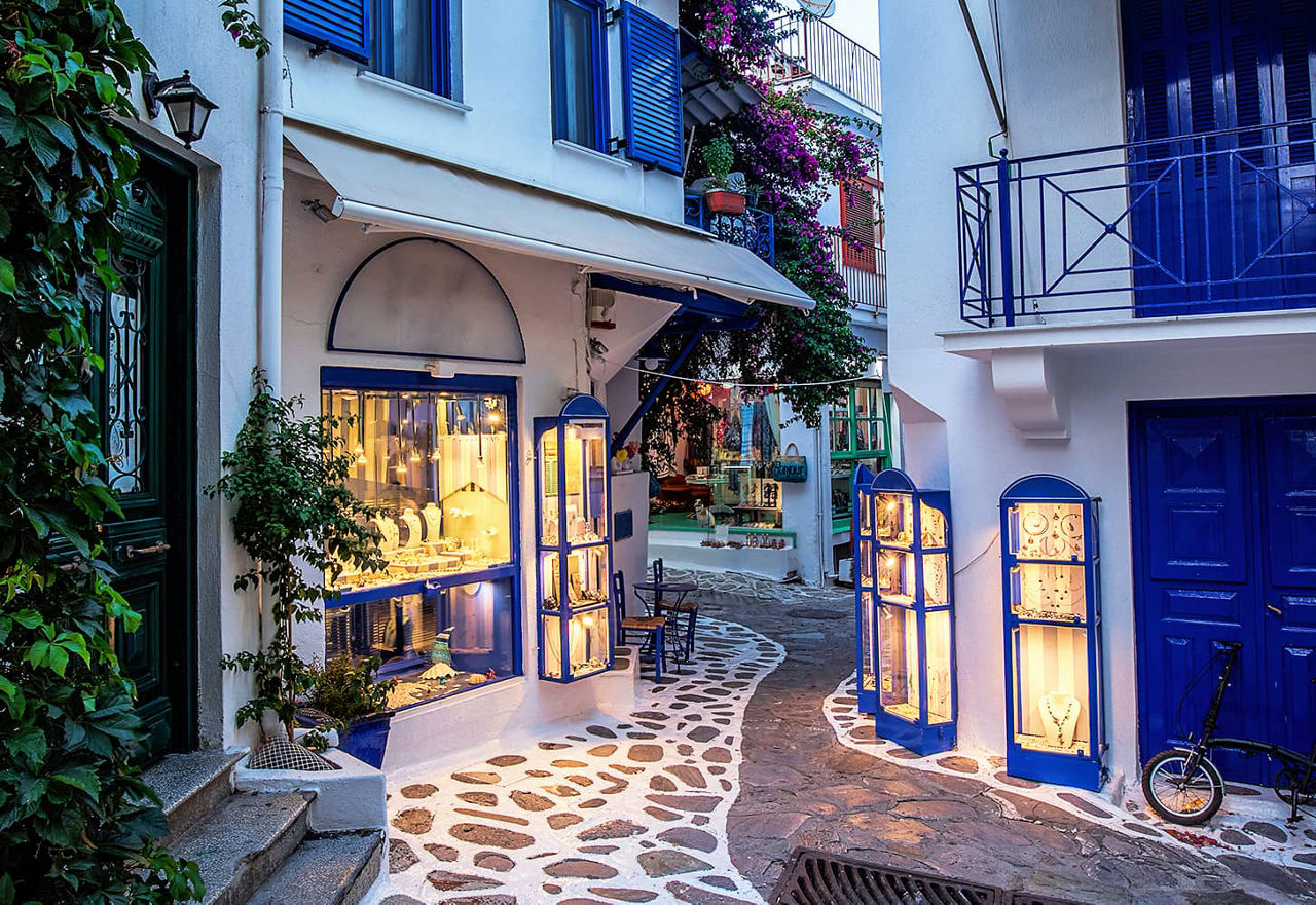 Old town of Skiathos