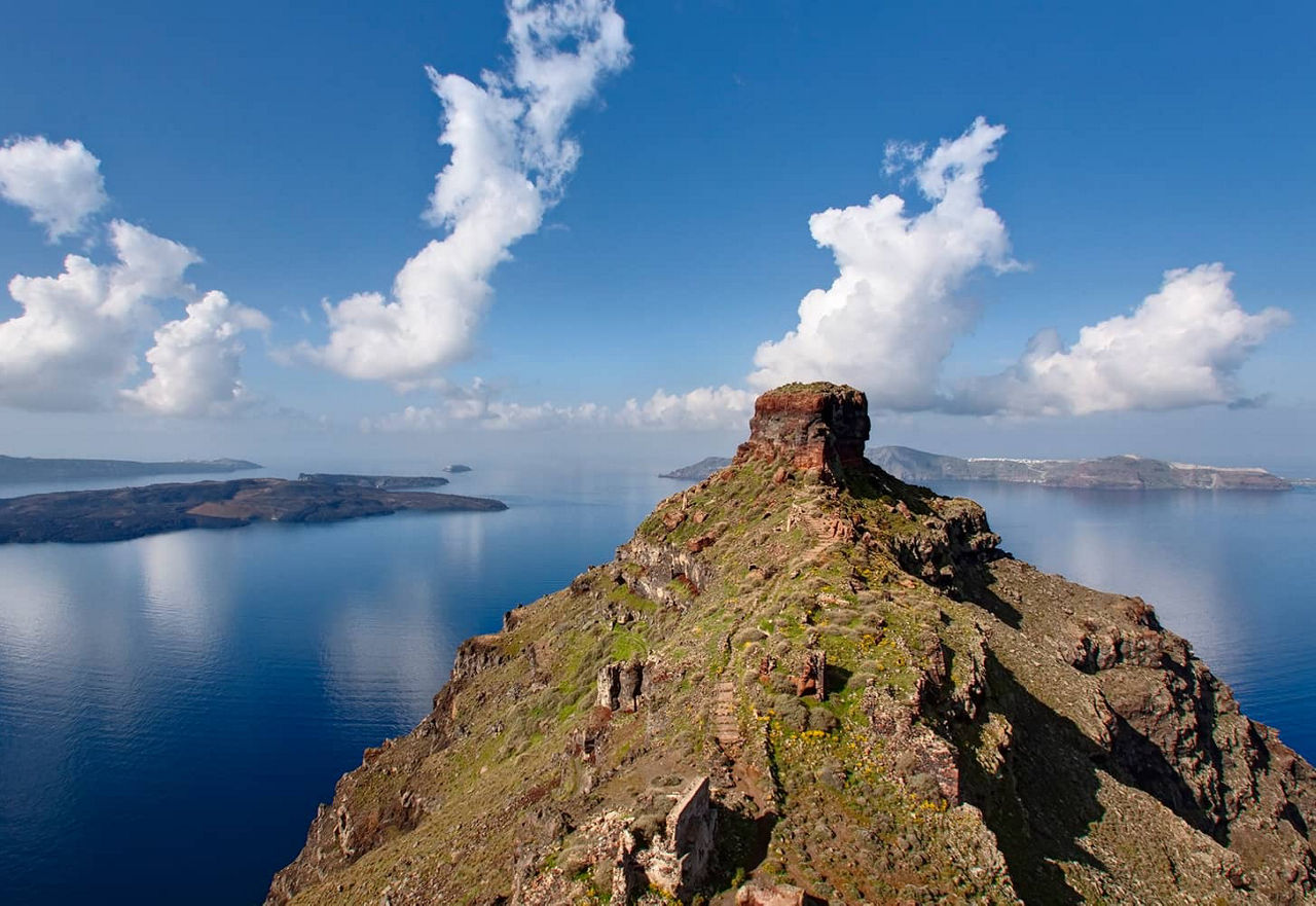 View from Skaros rock 