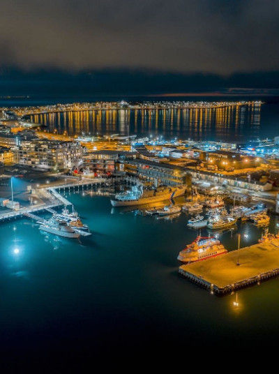 Old Harbour by Night