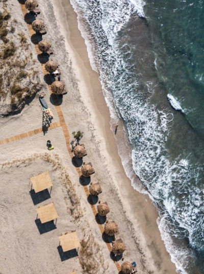 Aerial View from the Beach