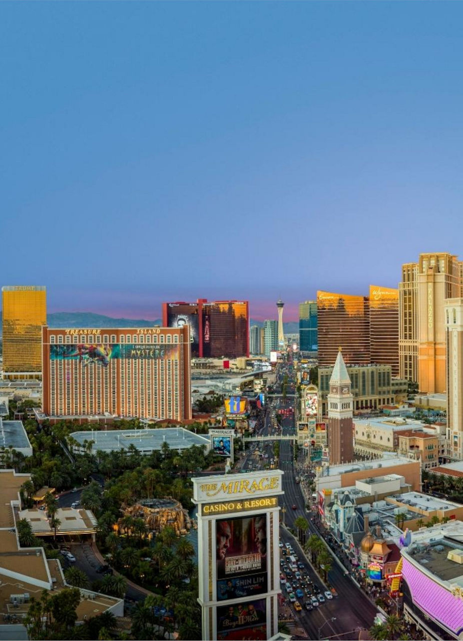 Aerial view of Las Vegas