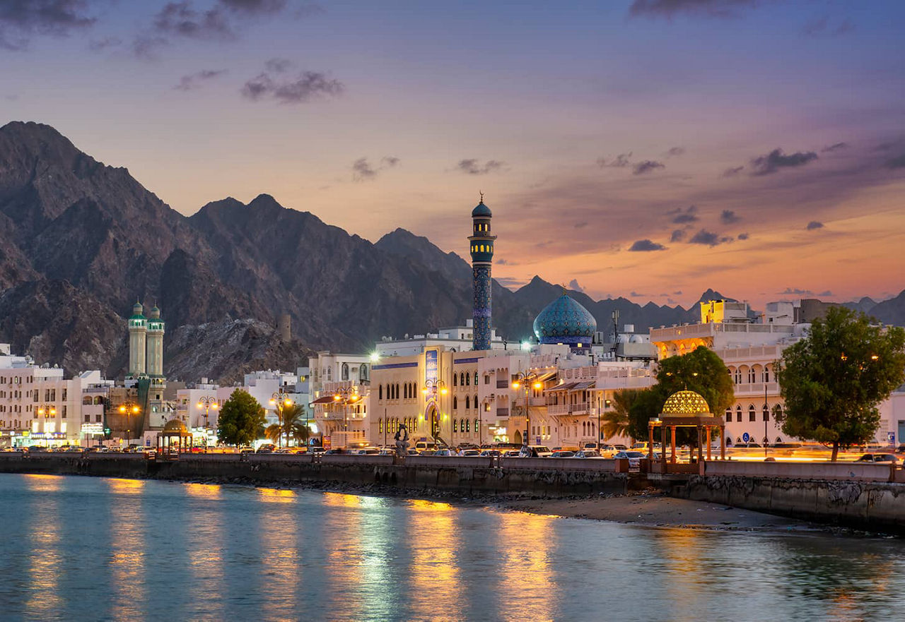 Coastal promenade of Muttrah Corniche 