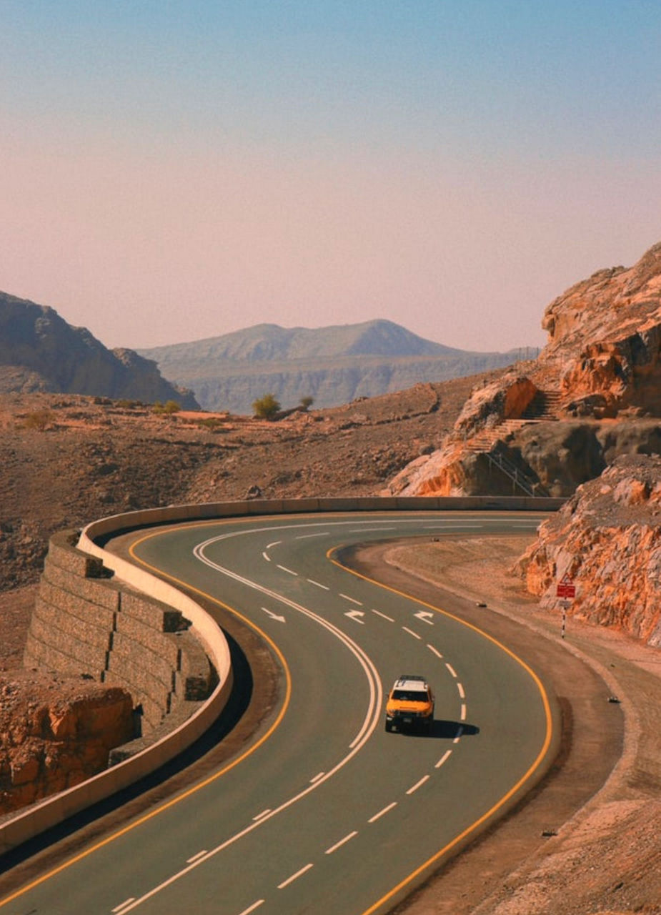 Driving through Oman