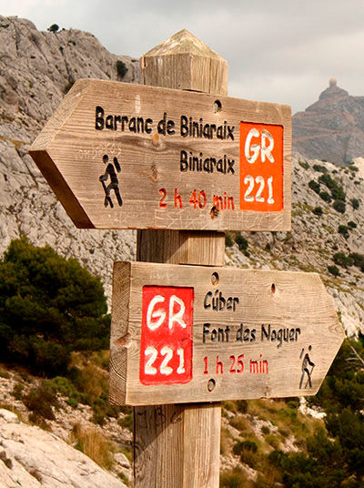 Hiking Signs of GR211
