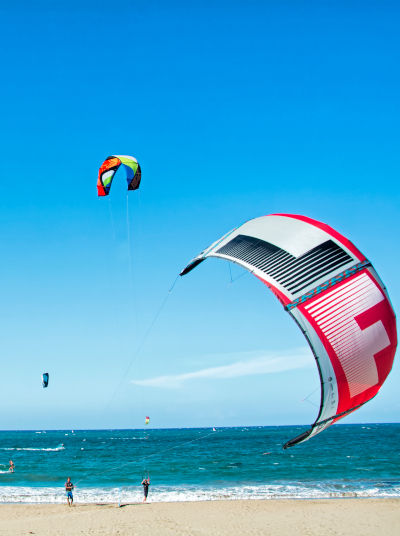 Kiting at Playa Juanillo