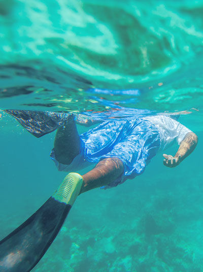 Guy Snorkeling