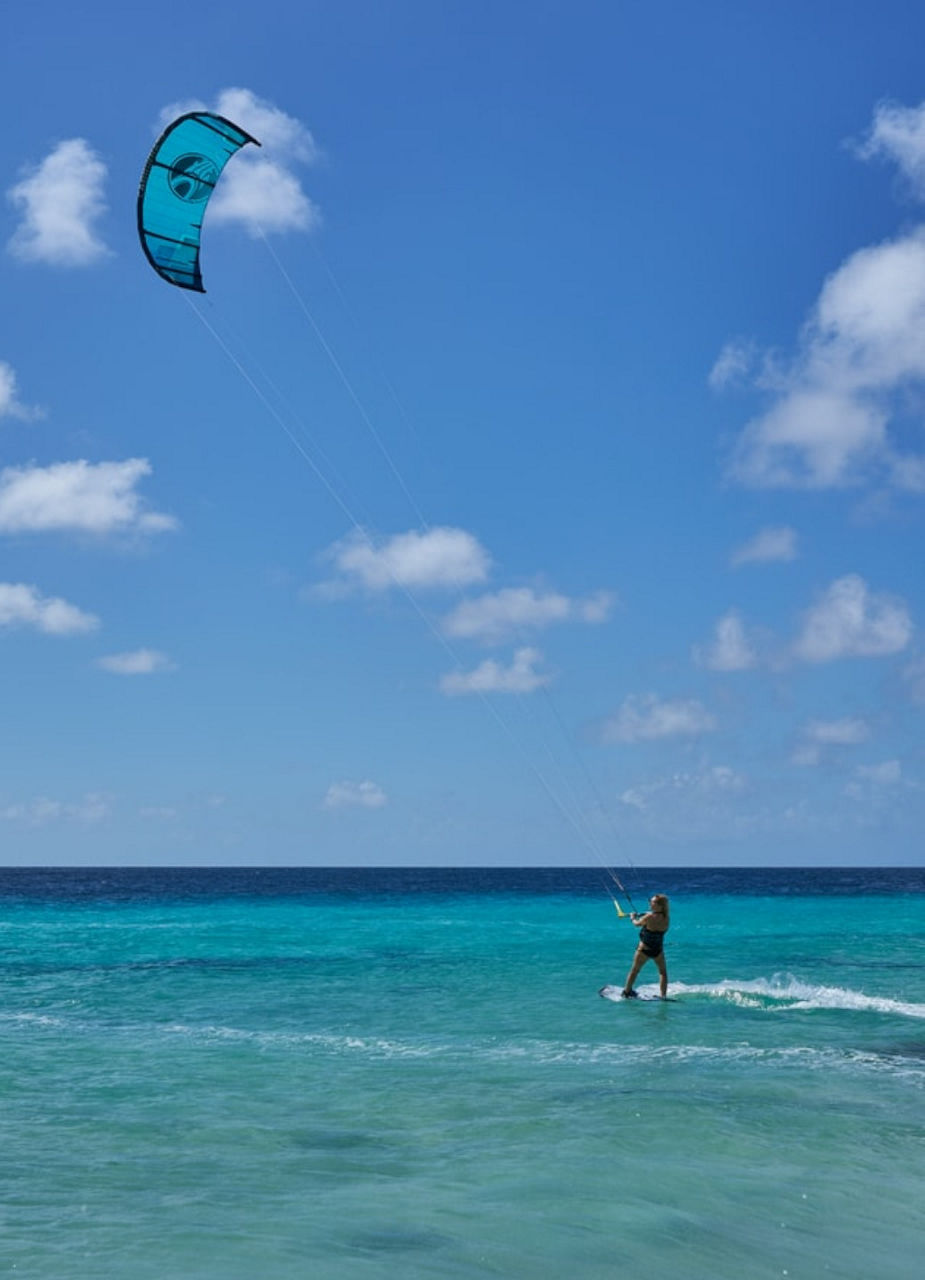 Kitesurfer on the Water