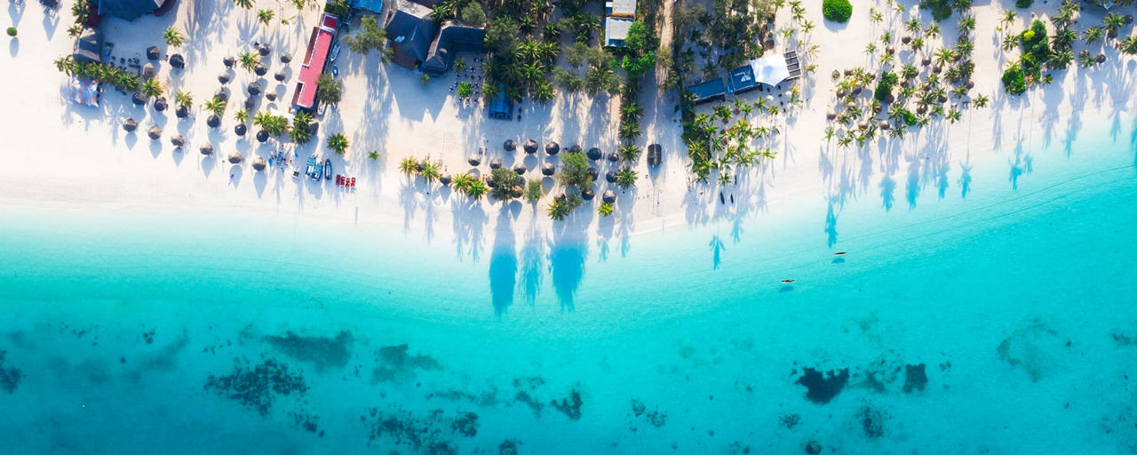 Beach aerial view