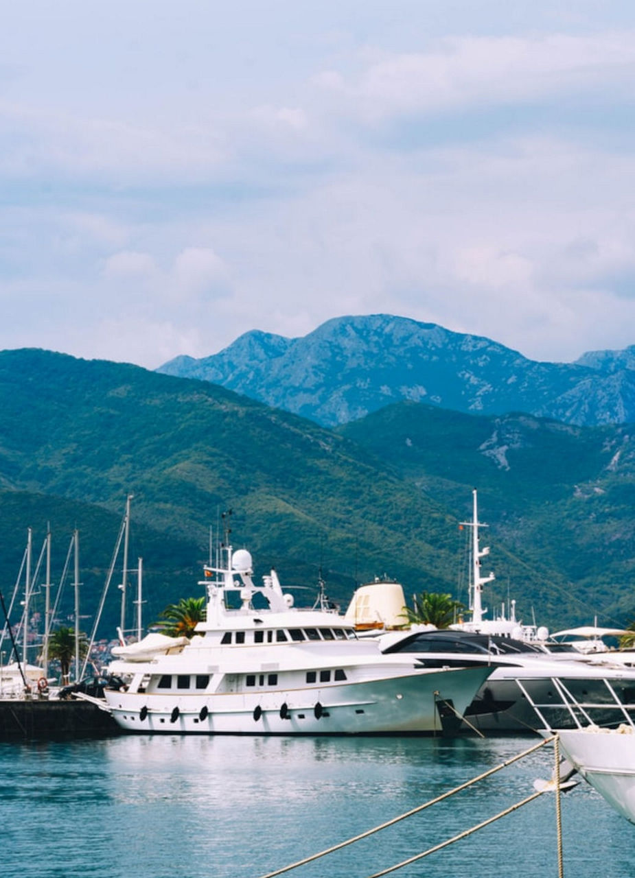 Boats in Harbour of Tivat