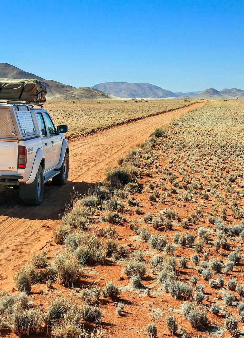 Desert road in Namibia