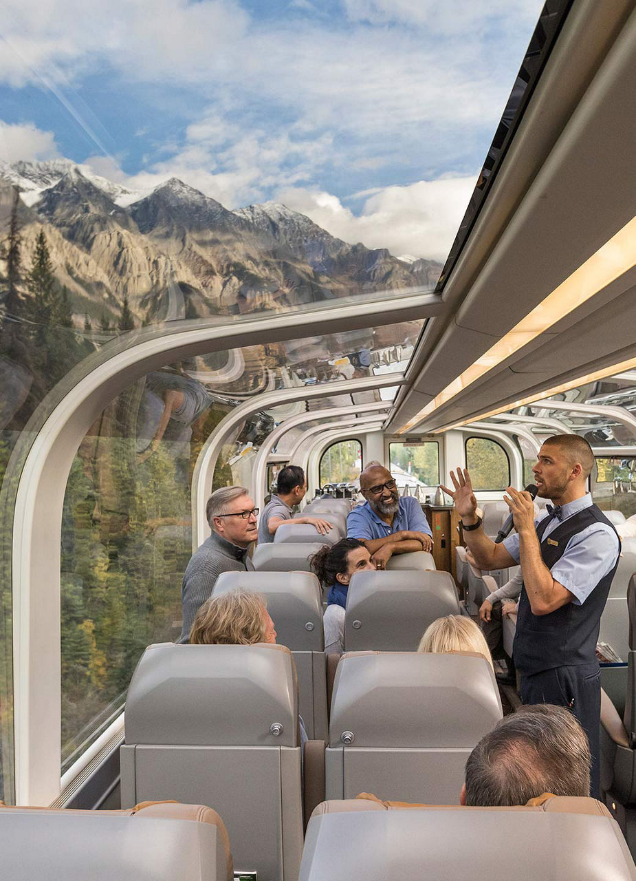 Glass domed cars of Rocky Mountaineer