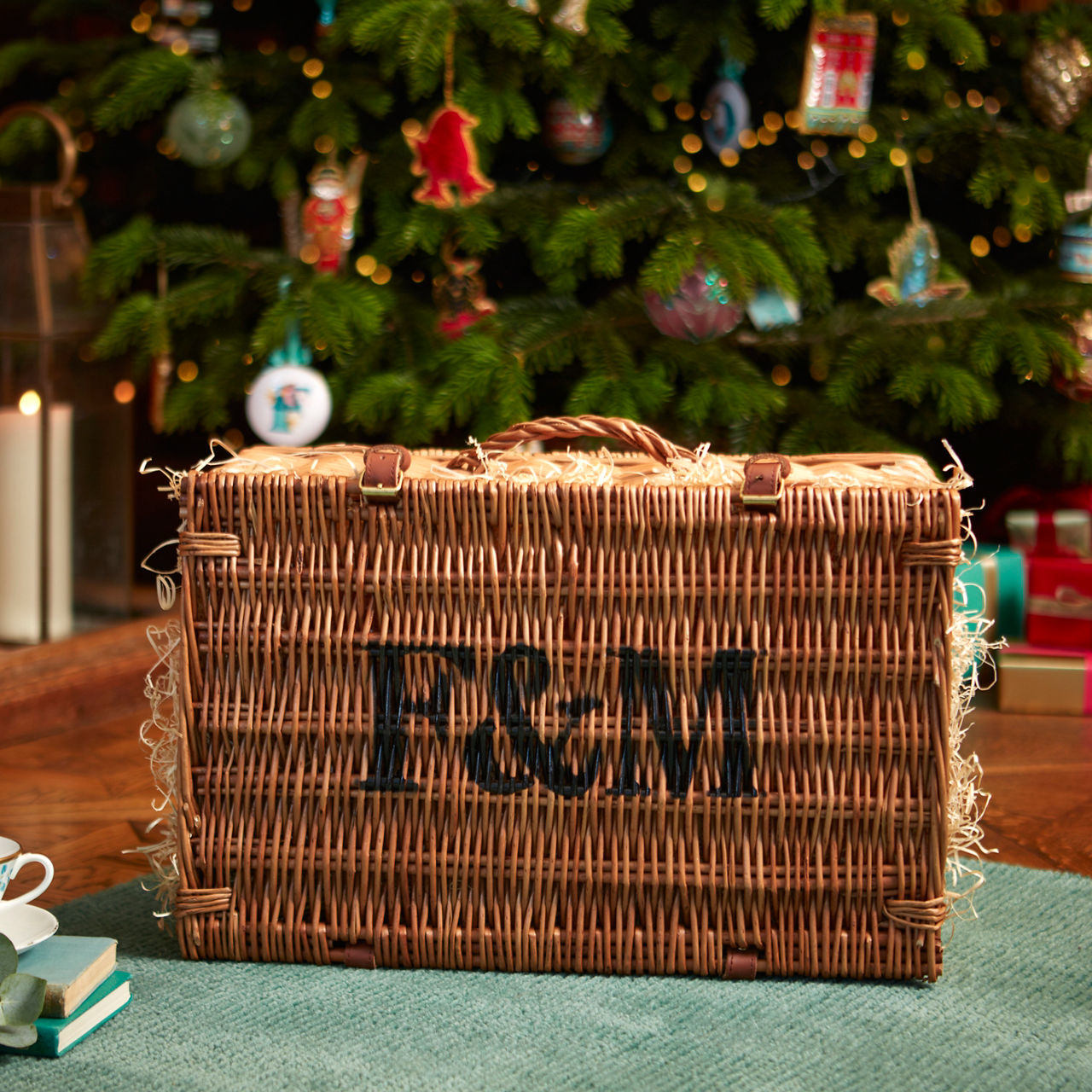 The Joy of Christmas Hamper, Made Without Wheat, Biscuits, Tipples, Fortnum & Mason